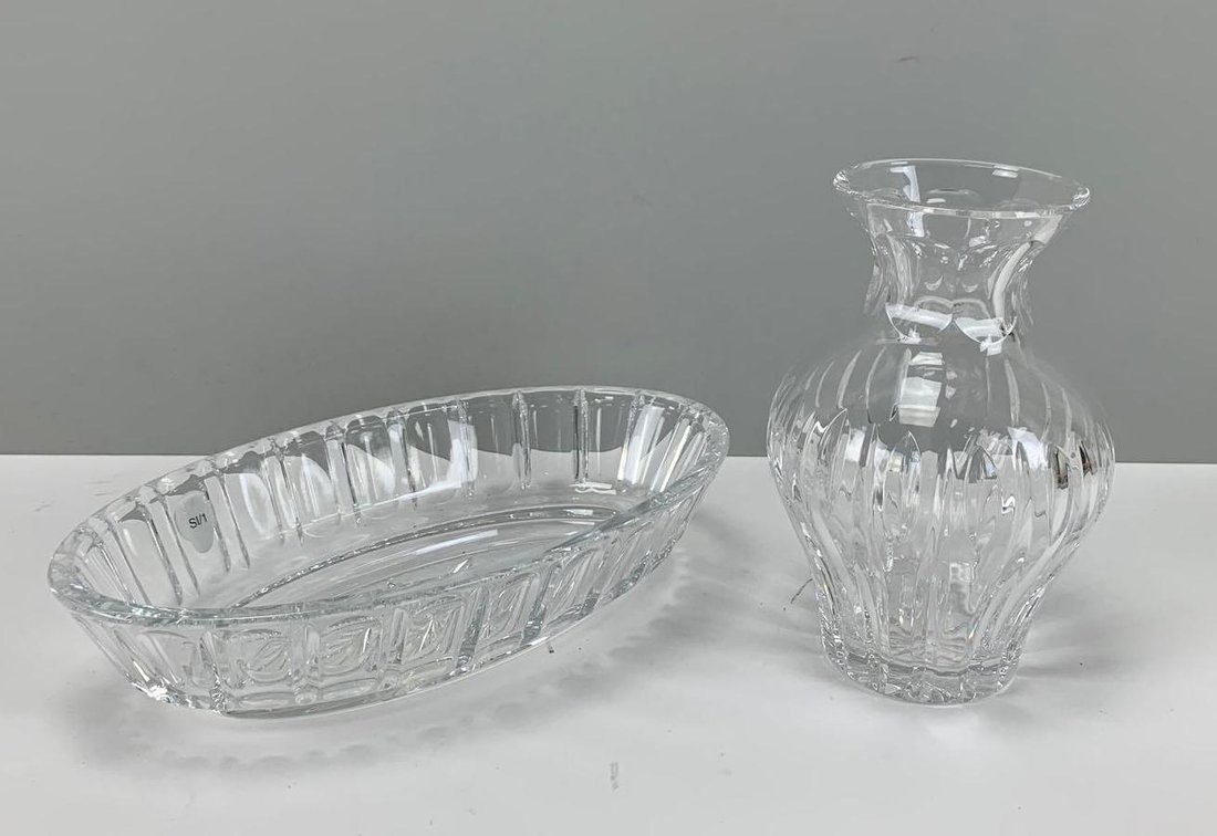 Image for Waterford Crystal Vase and Small Dish