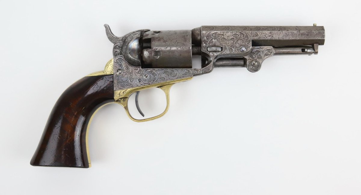 Factory Engraved Colt Model 1849 Pocket Revolver