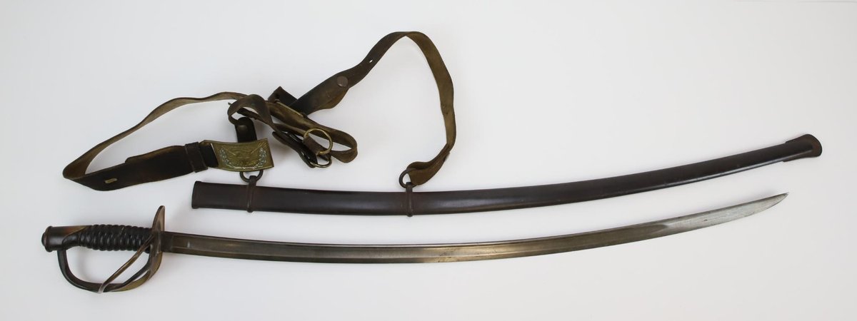 Civil War Cavalry Sword on Belt Rig