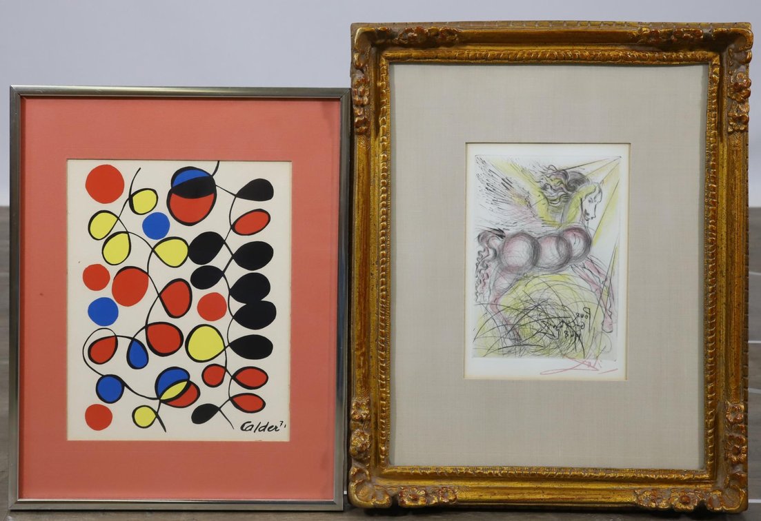 Salvador Dali & Alexander Calder Lithographs