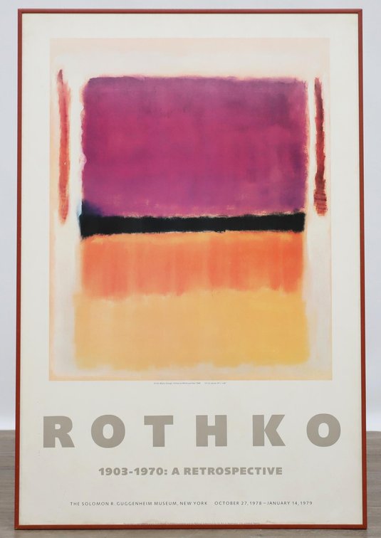 Mark Rothko (1903-1970) Exhibition Poster