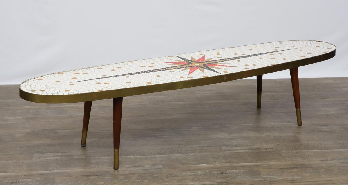 Hand Crafted Tile Mosaic Coffee Table