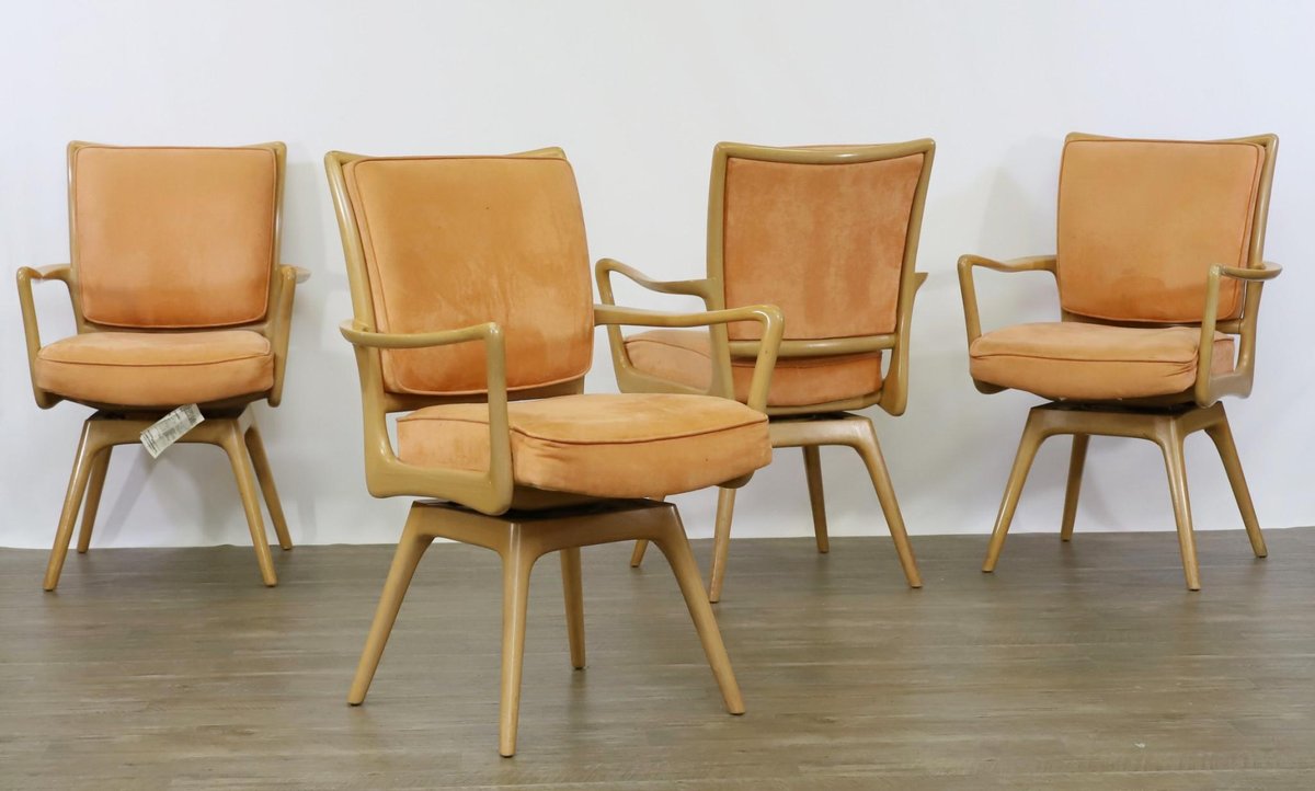 Vladimir Kagan Swivel Armchairs