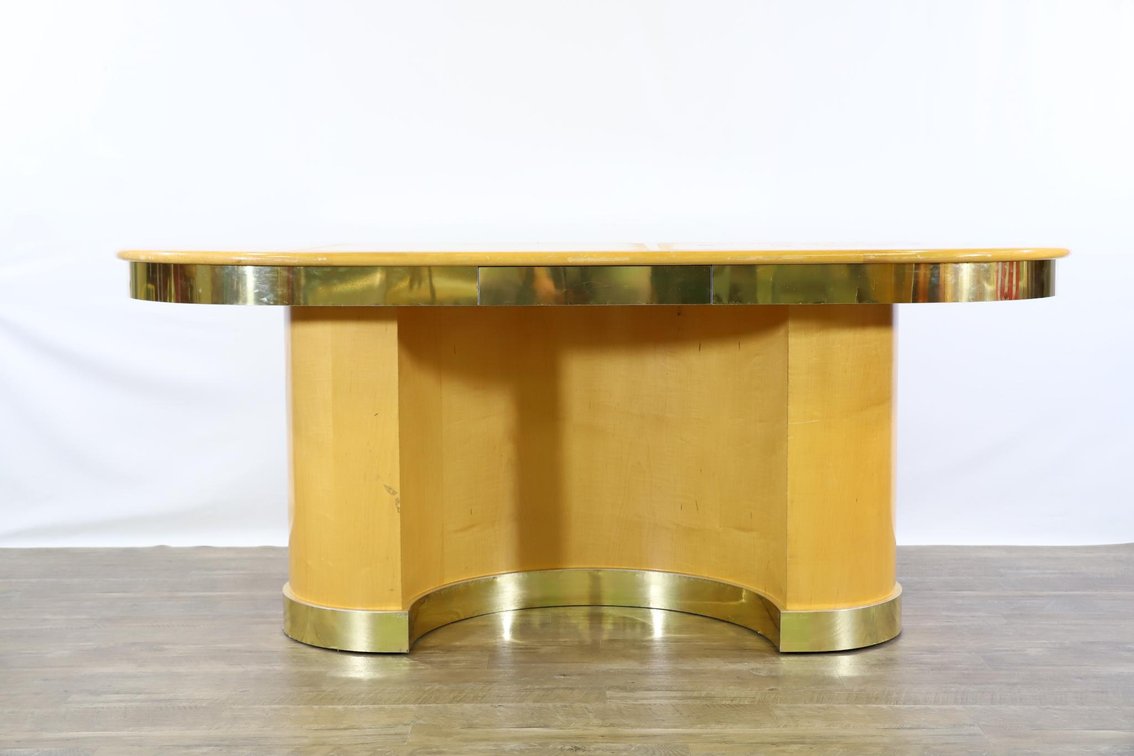 Attributed to Vladimir Kagan Maple Veneered Desk
