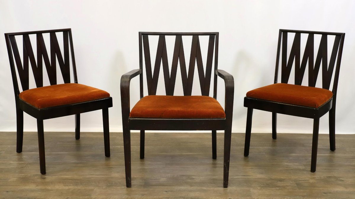 Paul Frankl for Johnson Mid-Century Dining Chairs