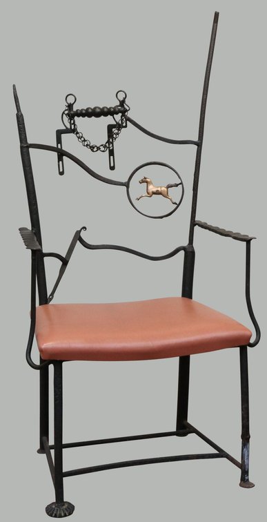 J.W. Zan Reclaimed Wrought Iron Armchair