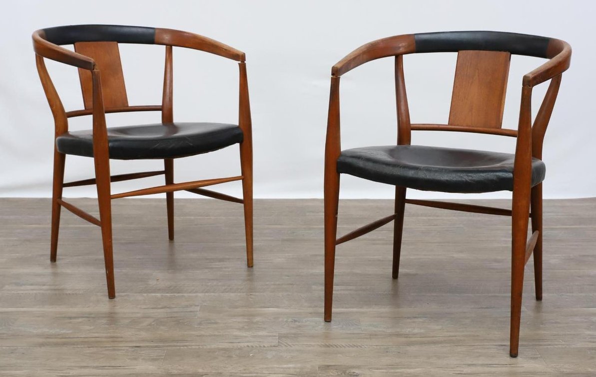 Danish Walnut Armchairs
