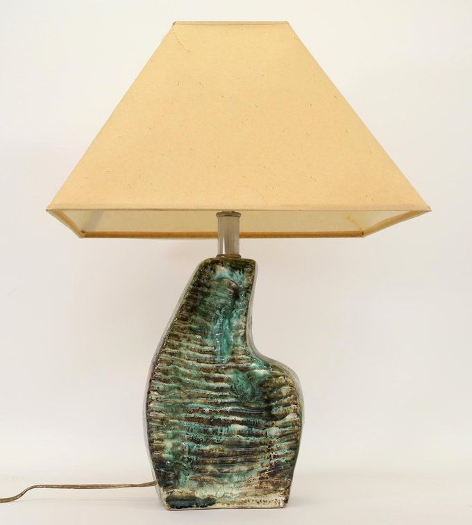 Studio Pottery Coiled Table Lamp 