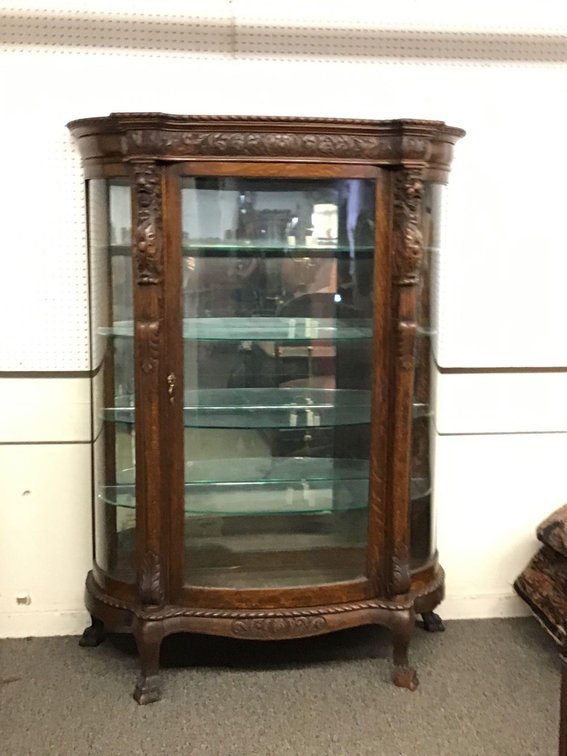 Curved Front Display Case