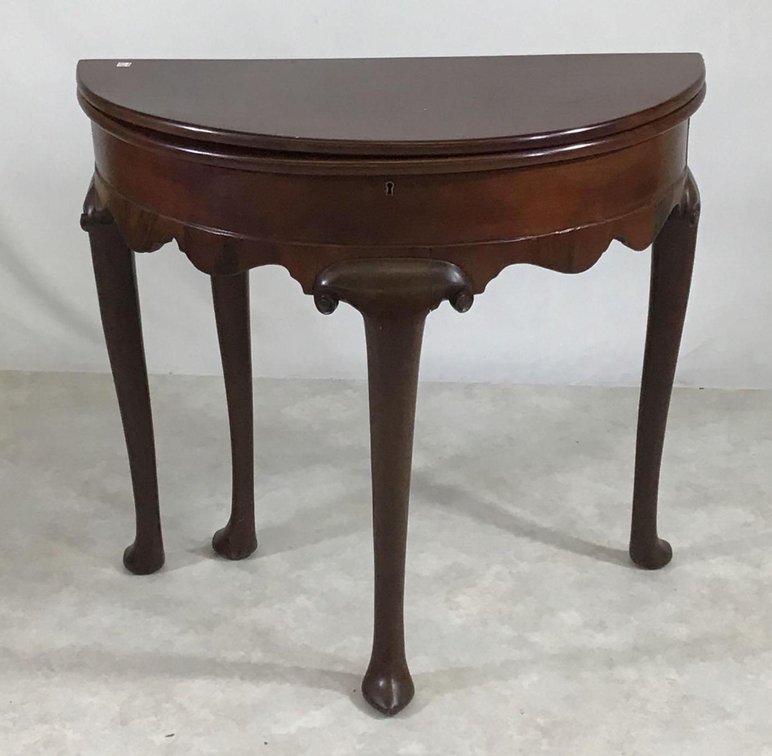 Gate Leg Demilune Table