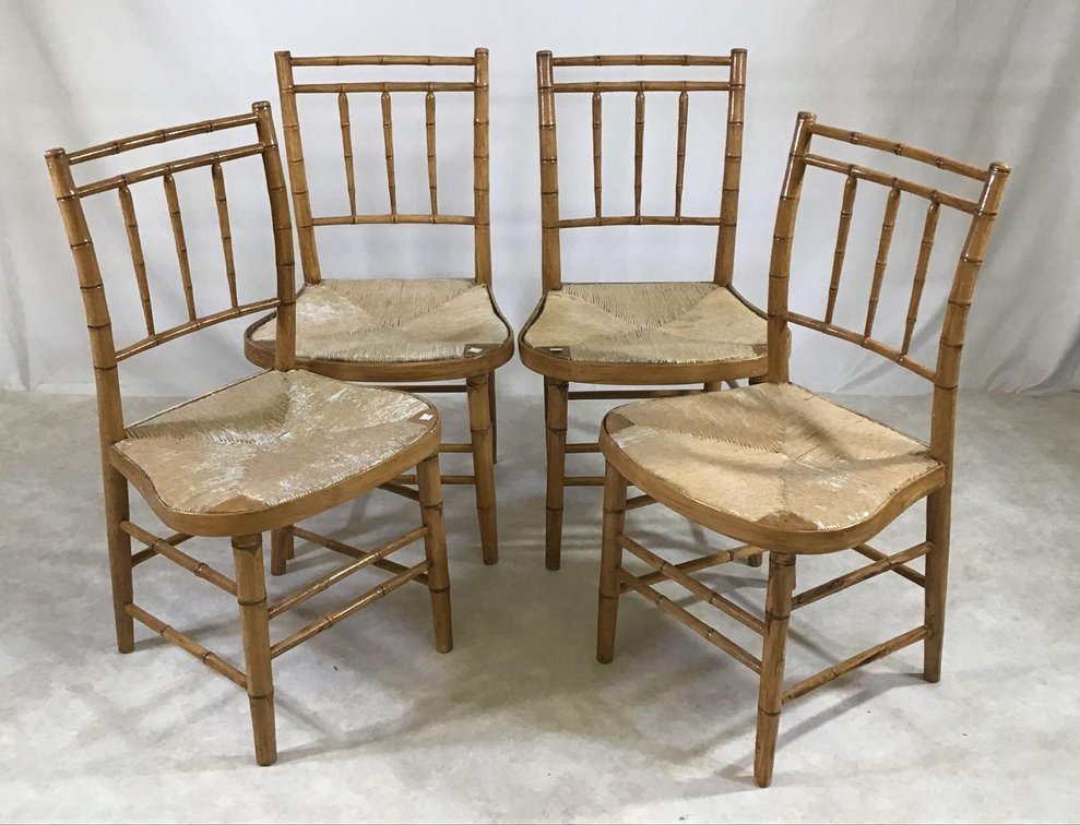 Rush Seat Chairs (4)