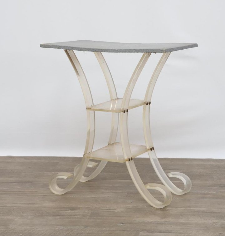 Lucite Three Tier Side Table