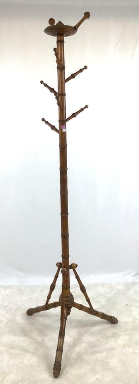 Faux Bamboo Coat Rack 