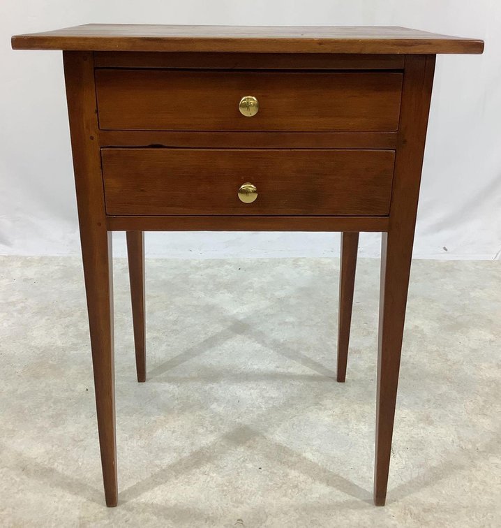 Cherry Two Drawer Side Table