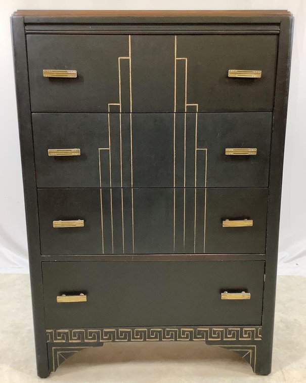 Art Deco Style Tall Dresser