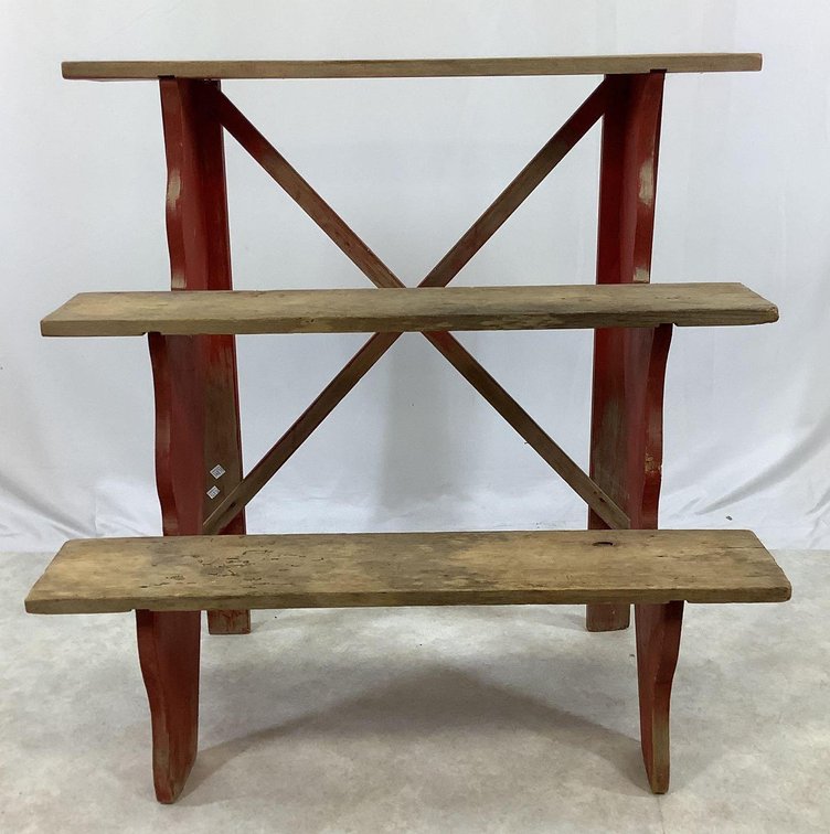 Painted Tiered Plant Stand