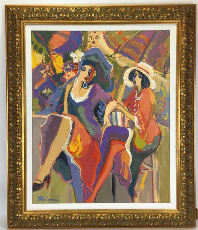 Decorative Oil on Canvas (20th c)