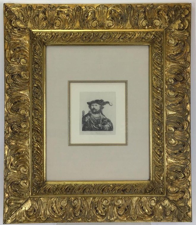 Lithograph of Rembrandt 