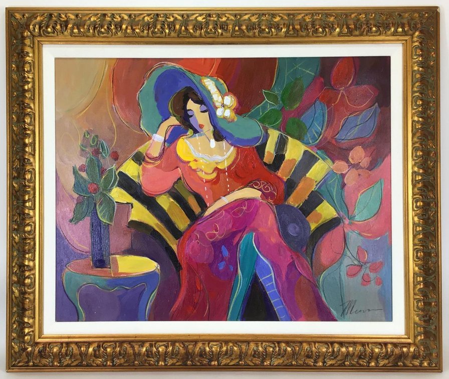 Decorative Oil on Canvas (20th c)