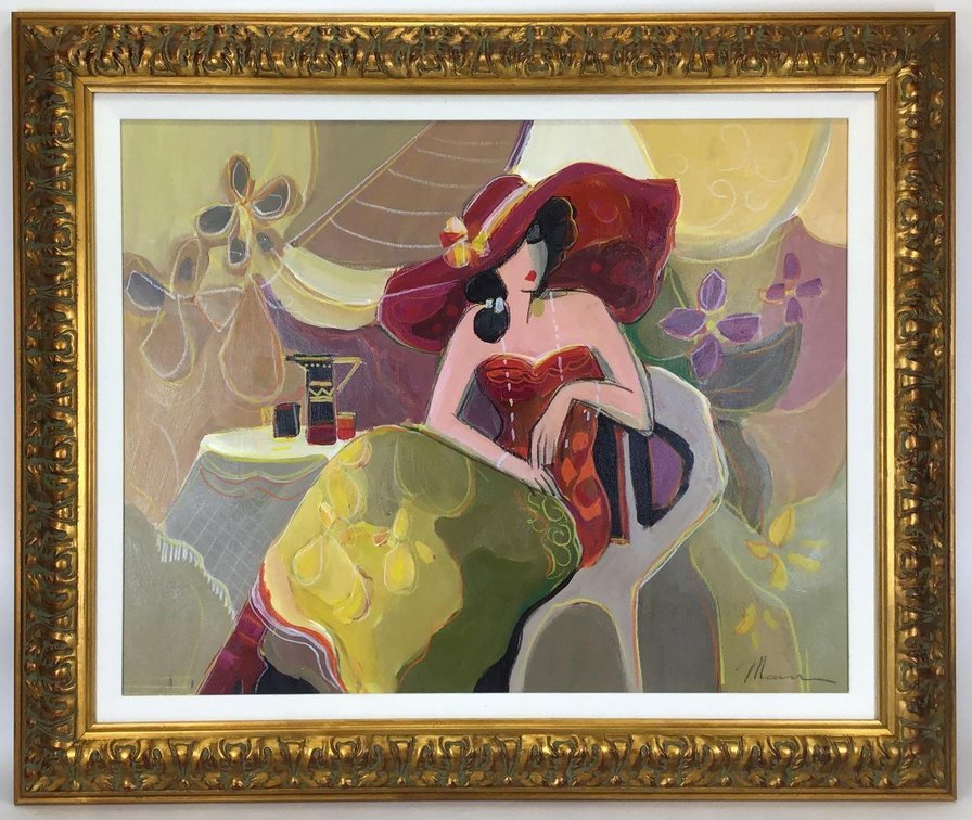 Decorative Oil on Canvas (20th c)