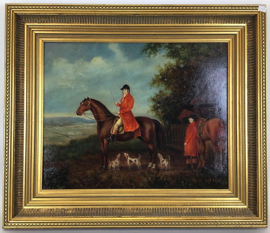 Decorative Oil on Canvas (20th c)