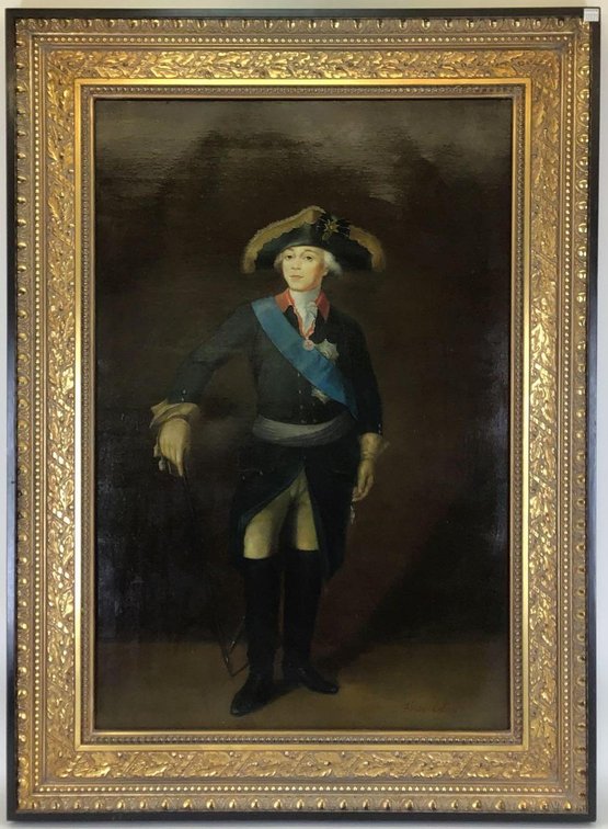 Decorative Oil on Canvas (20th c)