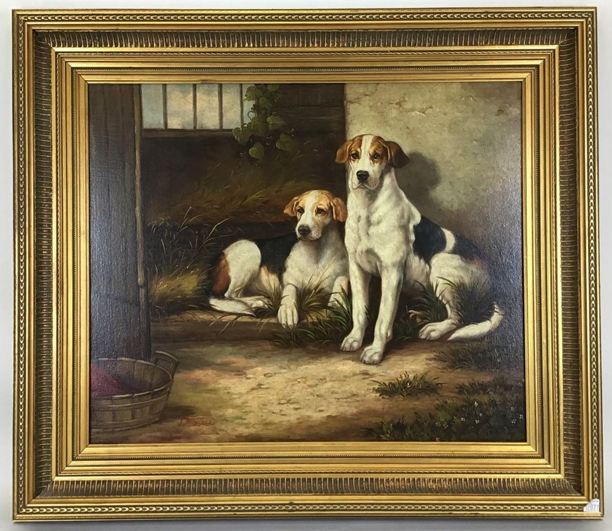 Decorative Oil on Canvas (20th c)