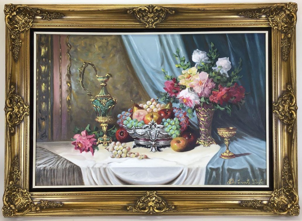 Decorative Oil on Canvas (20th c)