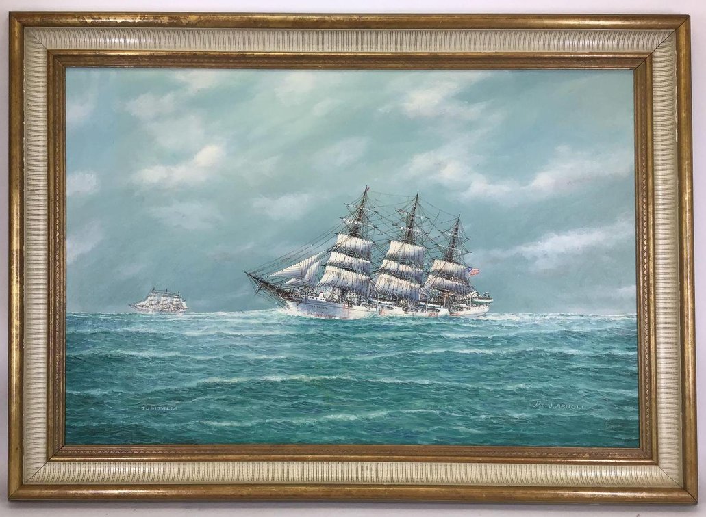 Decorative Oil on Canvas (20th c)