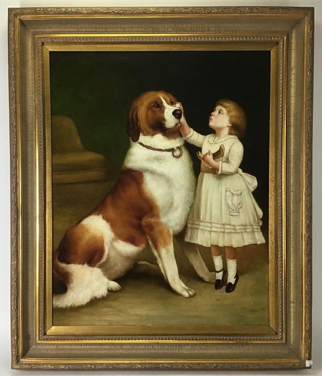 Decorative Oil on Canvas (20th c.)