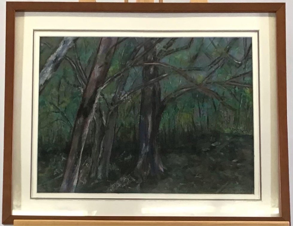 Pastel. signed