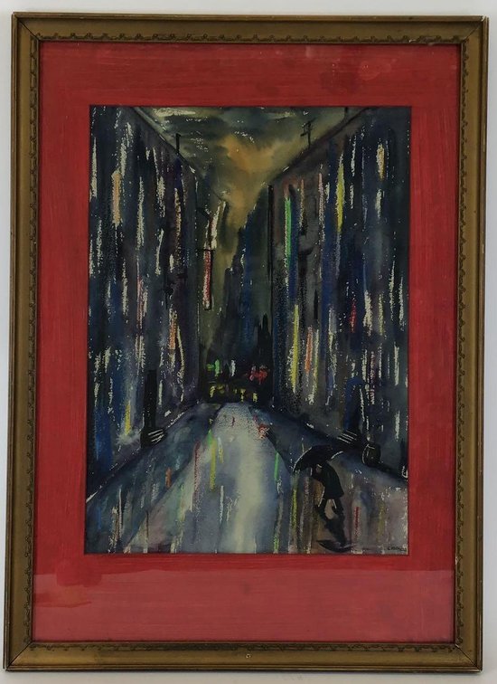 Watercolor, signed