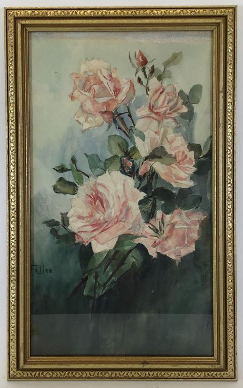Watercolor, signed