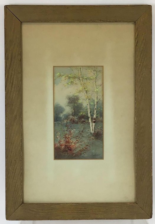 Watercolor, signed