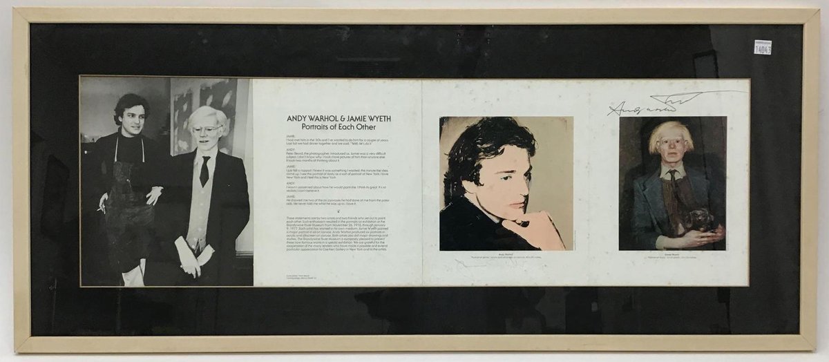 Andy Warhol (1928 - 1987)  & Jamie Wyeth (Born 1946)
