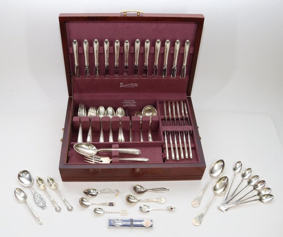 Towle Sterling Silver Flatware Service, Silver Flutes
