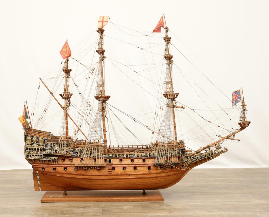 1637 "Sovereign of the Seas" Model Ship