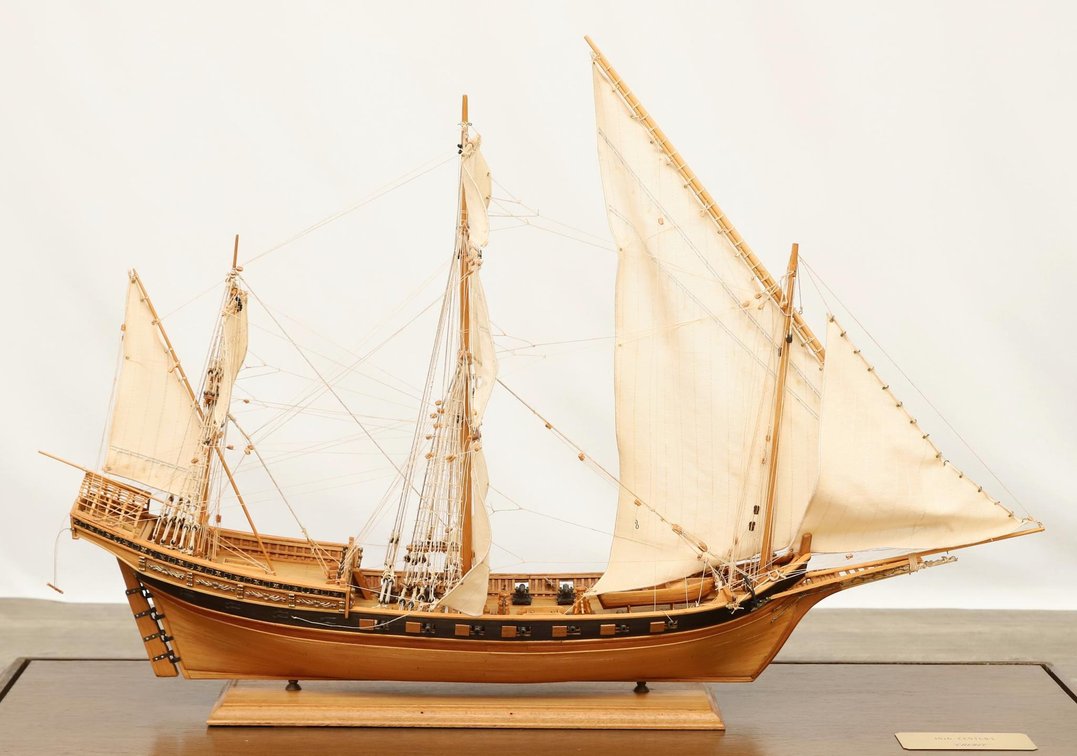 1777 French Chebec Model Ship