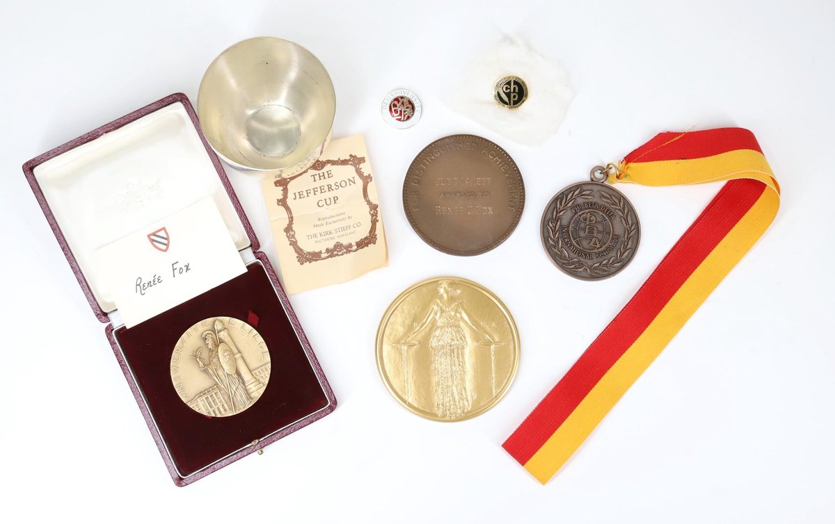 Medals, Awards and Pins of Famed American Sociologist Renee C. Fox