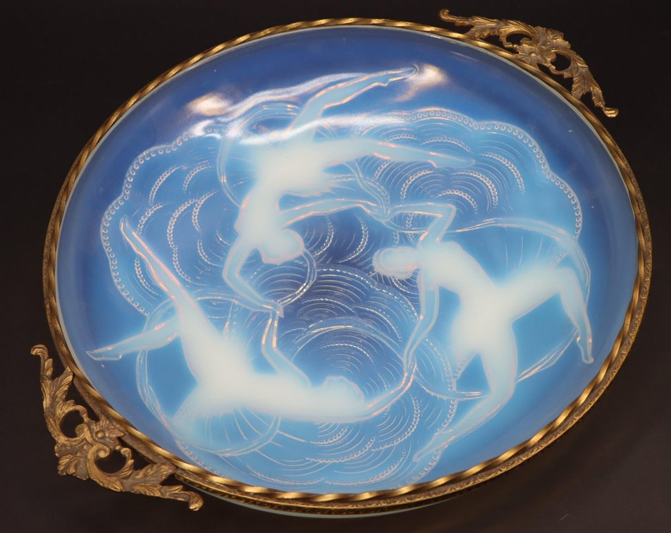 French Sabino Opalescent Art Glass