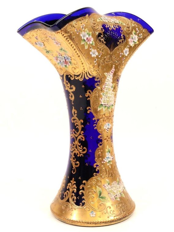 Pauly C. Murano Gilt Art Glass Vase