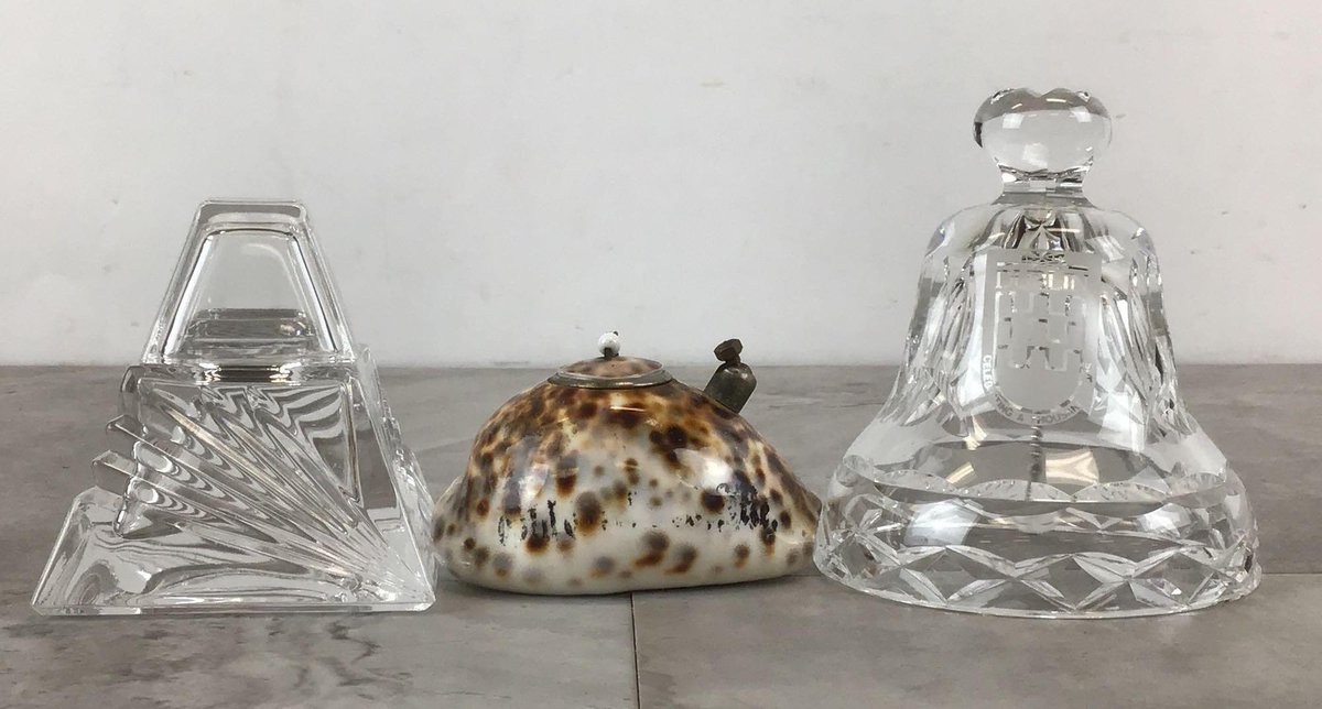 Inkwells & Crystal Bell