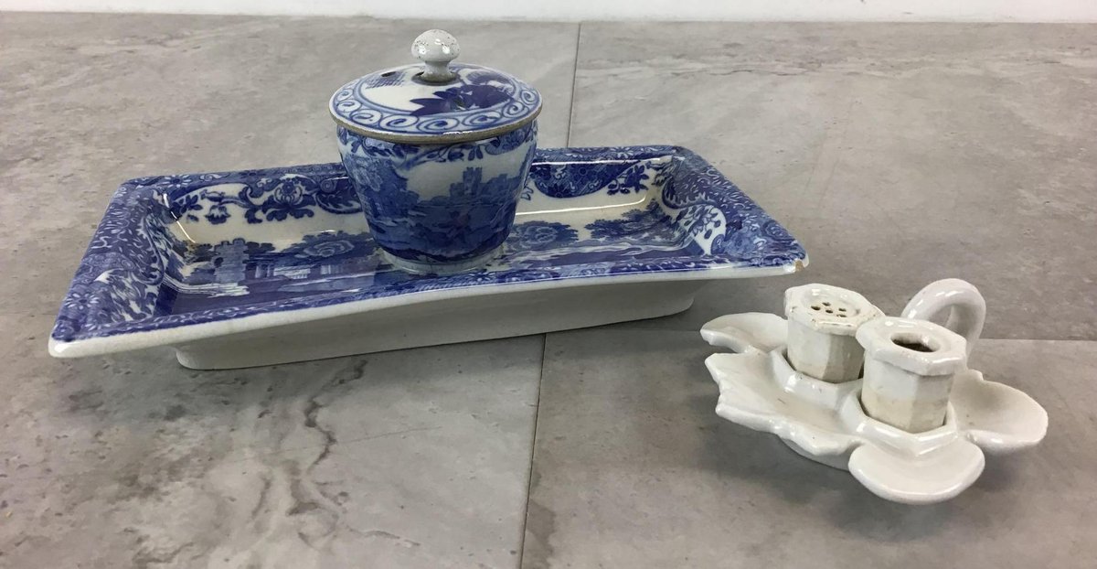 Copeland Spode & Porcelain Inkwells