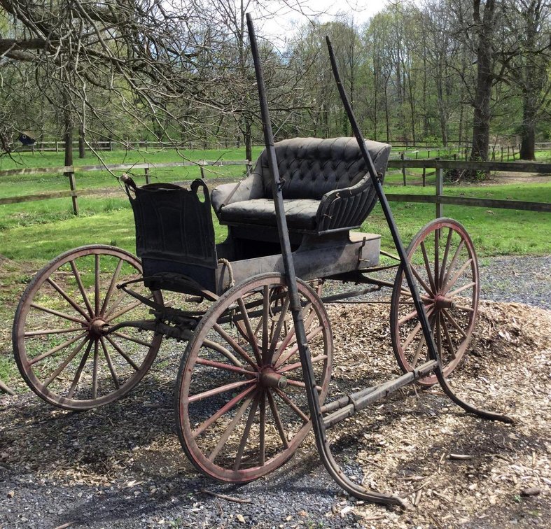 Image for Alderfer Online - Colmar, PA Auction 5-13-19 | Horse Farm Featuring Cotner Horse Trailer, Ford 4500 Backhoe, Antique Horse Buggy, Horse Equipment & Leather Saddles, Wrightsville Dinner Bell, Antique Plow, Baldwin Ice Chest, And Much More!