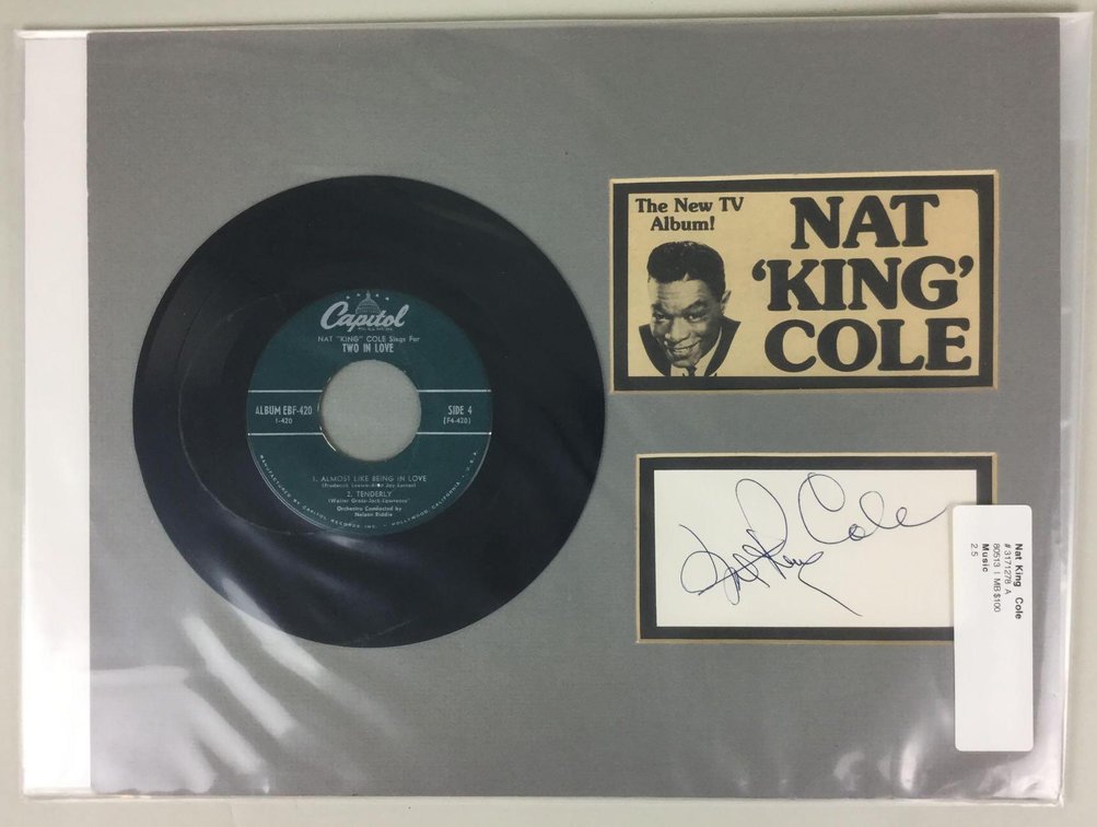 Nat King Cole Autograph