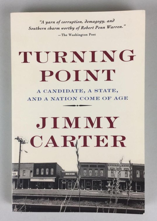 Signed Jimmy Carter Book, two signed photos of military men
