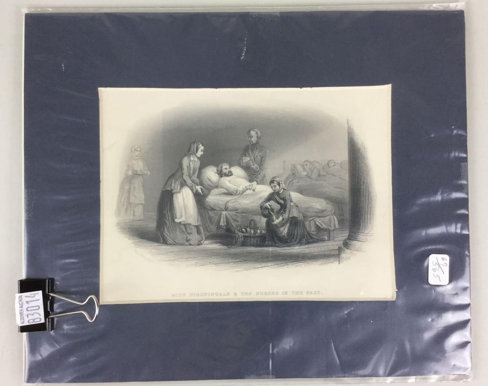 Edmond O'Brien Signature and picture, Engraving of Florence NIghtingale