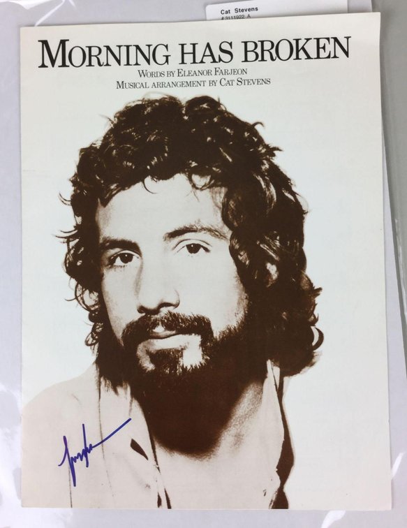 Cat Stevens sheet music and signature
