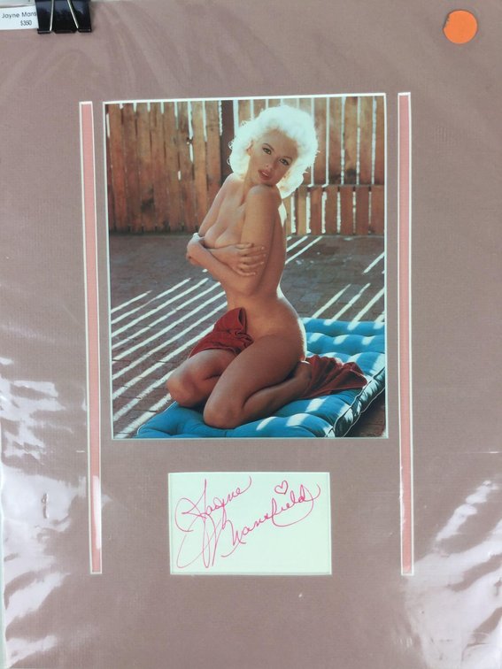 Jayne Mansfield Autograph