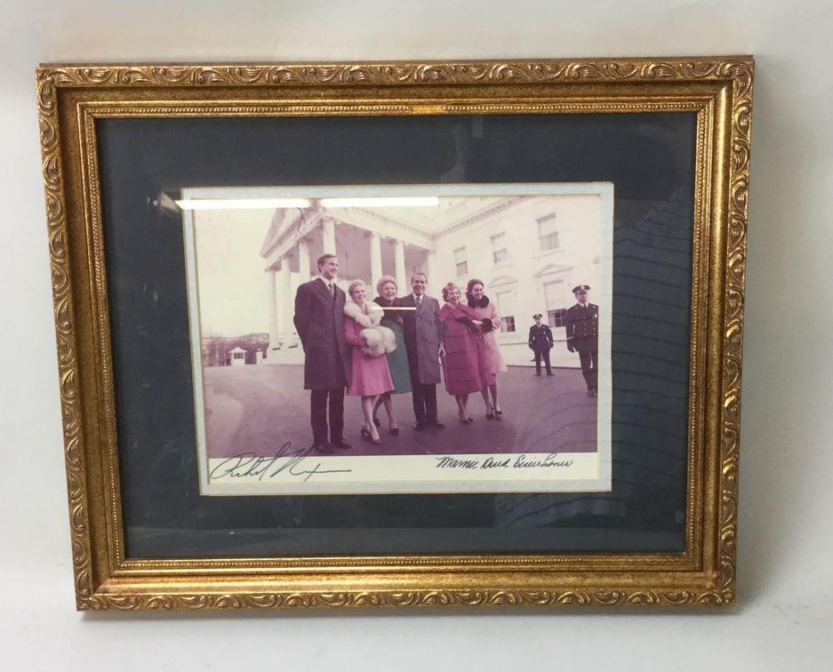 Richard Nixon and Mamie Eisenhower Autographs